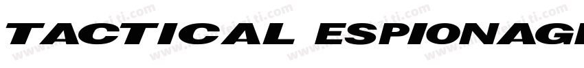 Tactical Espionage A字体转换
